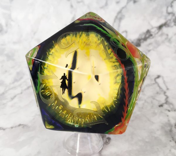 Consume, Embrace Inkless Titan D20 Handmade Resin Die - Image 4