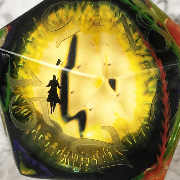 Consume, Embrace Inkless Titan D20 Handmade Resin Die - Image 3