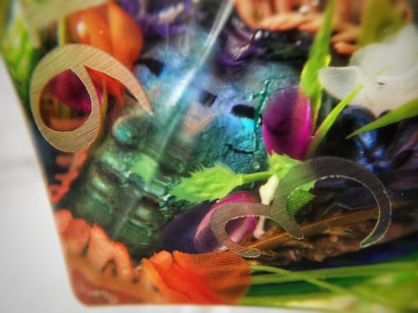 Consume, Embrace Inkless Titan D20 Handmade Resin Die - Image 11