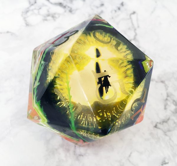 Consume, Embrace Inkless Titan D20 Handmade Resin Die - Image 6