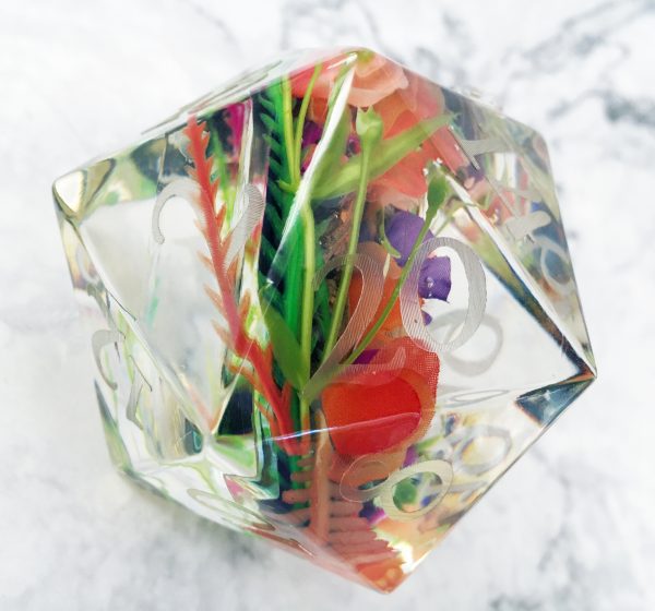 Consume, Embrace Inkless Titan D20 Handmade Resin Die - Image 8