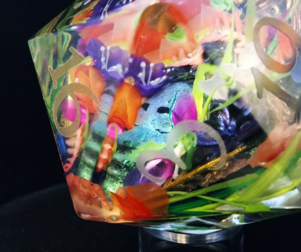 Consume, Embrace Inkless Titan D20 Handmade Resin Die - Image 15