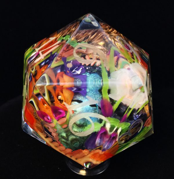 Consume, Embrace Inkless Titan D20 Handmade Resin Die - Image 13