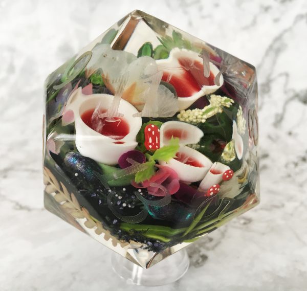 Tea of the Dead Inkless Titan D20 Handmade Resin Die - Image 9