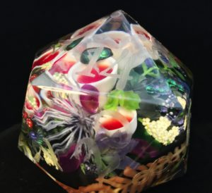 Tea of the Dead Inkless Titan D20 Handmade Resin Die
