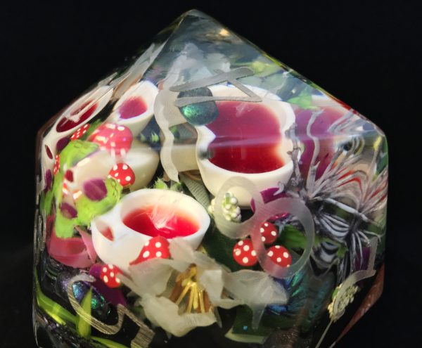 Tea of the Dead Inkless Titan D20 Handmade Resin Die - Image 3
