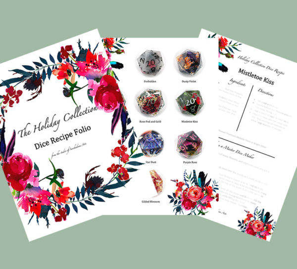 Holiday Collection Dice Recipe Folio