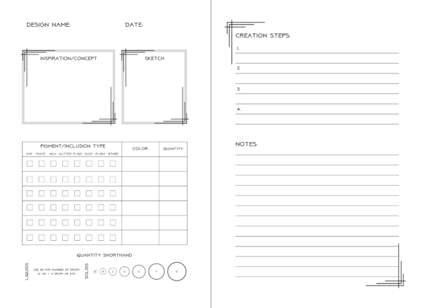 Dice Artist's Compendium - Recipe Journal for Dice Makers - Image 2