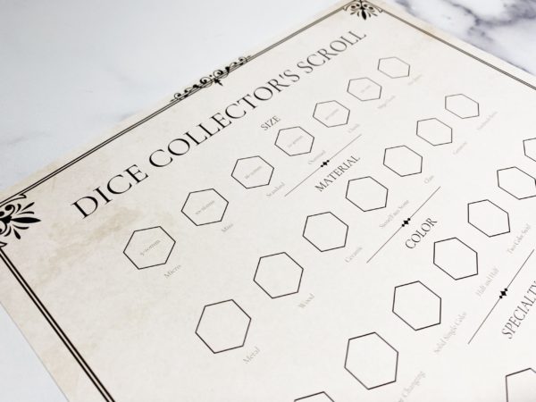 Less-than-perfect Dice Collector's Scroll - Image 2