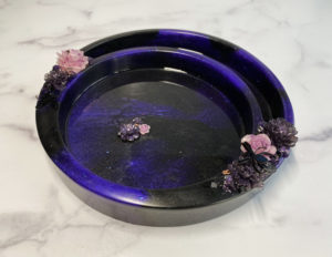Violet Spider Circle Tray