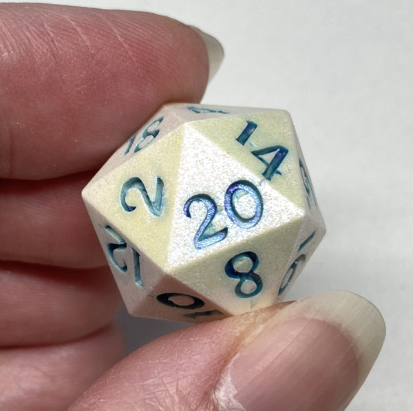 Pink Shimmer Handmade Resin Die
