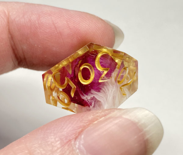 Golden Floral Handmade Resin Die - Image 2