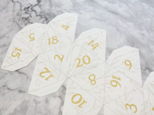 Golden Grass Printable D20