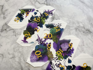 Light Purple Floral Printable D20