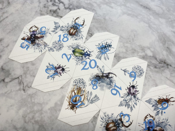 Beetles Printable D20