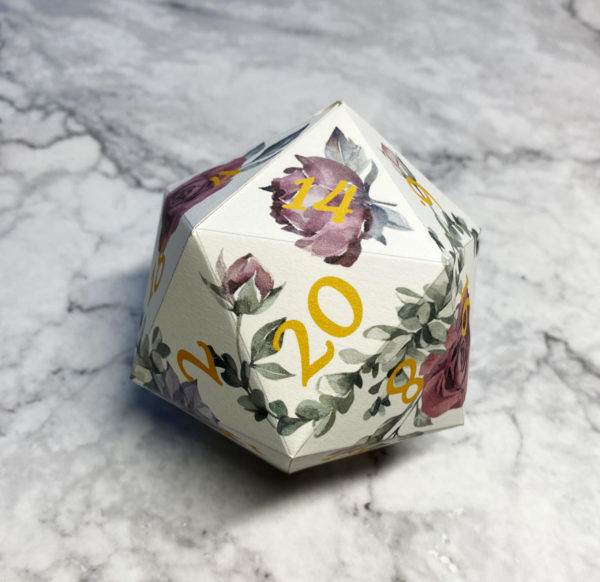 Dusk Rose Printable D20 - Image 2