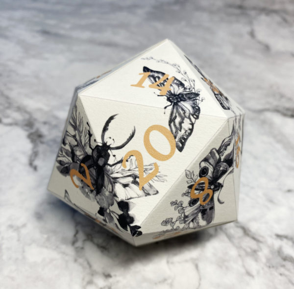 Black Moths Printable D20 - Image 2
