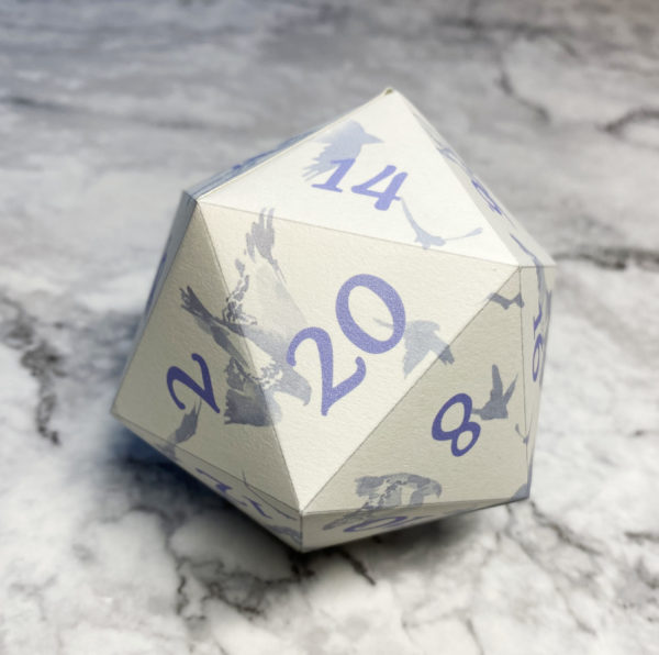Lilac Birds Printable D20 - Image 2