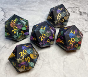 Dark Floral Printable D20 Bundle
