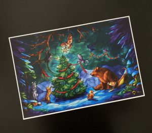 Critter-mas Tree Art Prints