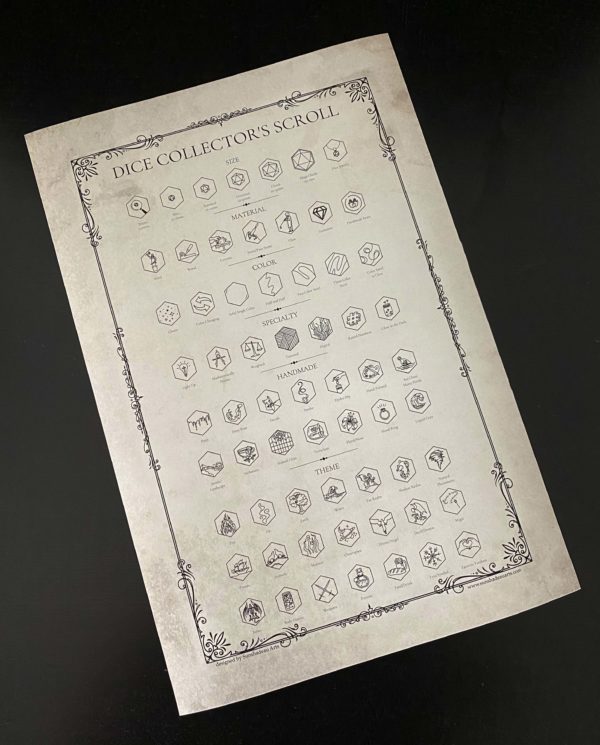 Dice Collector’s Scroll: Coloring Edition