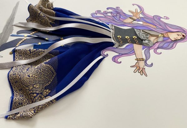 Lightning and Luna Mixed Media Illustration - Image 5