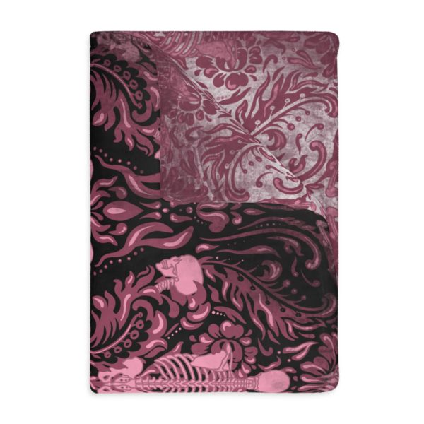 Pink Nameless Bones Double Sided Fleecy Blanket - Image 5