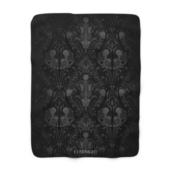 Nameless Bones Sherpa Fleece Throw Blanket - Image 3