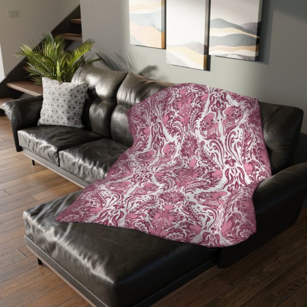 Pink Nameless Bones Double Sided Fleecy Blanket - Image 7