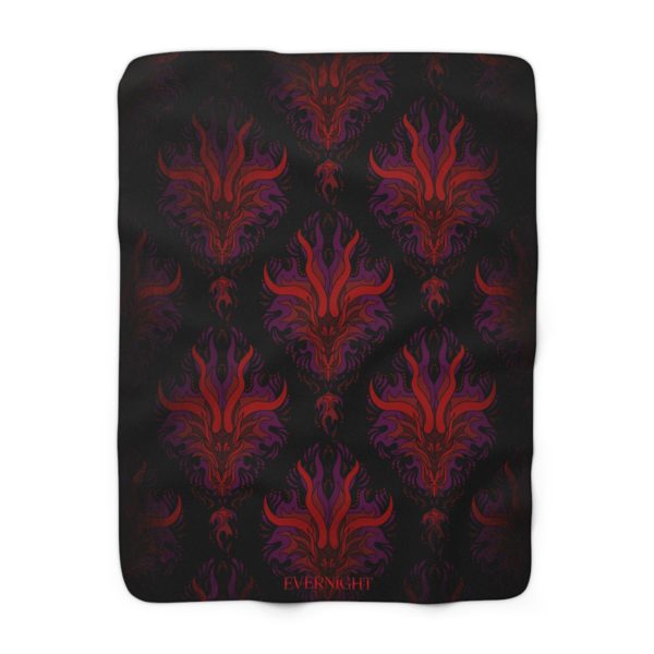 Red Breath Weapon Sherpa Fleece Throw Blanket - Image 3
