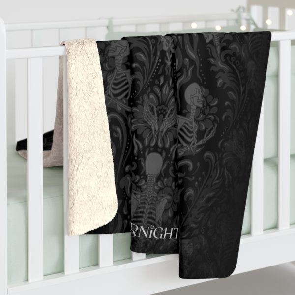Nameless Bones Sherpa Fleece Throw Blanket - Image 5