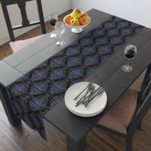 Blue Sphere of Eyes Table Runner