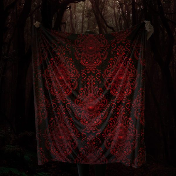 Sphere of Eyes Sherpa Fleece Throw Blanket