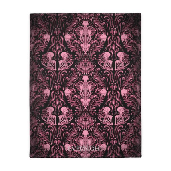 Pink Nameless Bones Double Sided Fleecy Blanket - Image 3