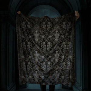 Nameless Bones Sherpa Fleece Throw Blanket