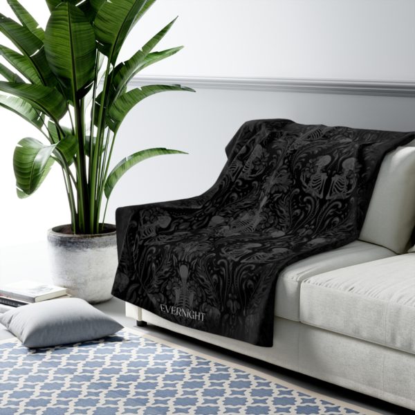 Nameless Bones Sherpa Fleece Throw Blanket - Image 2