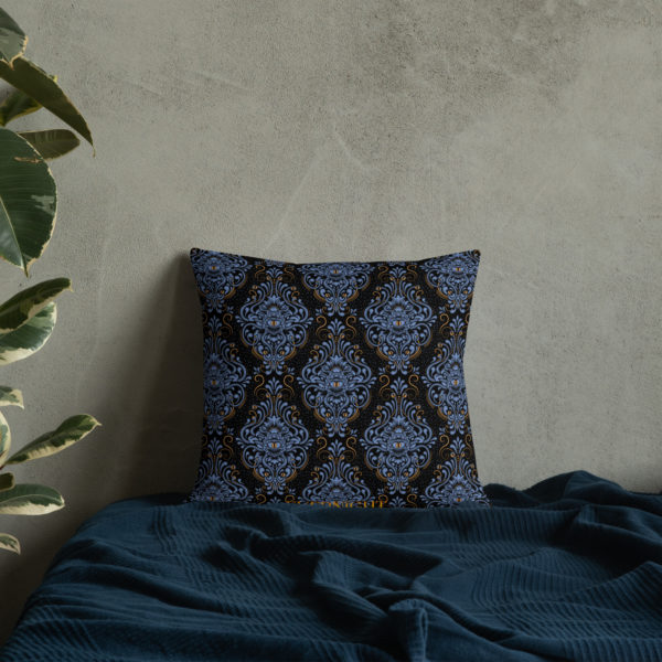 Blue Sphere of Eyes Premium Pillows - Image 4