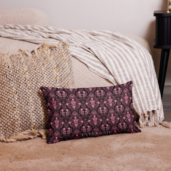 Pink Nameless Bones Premium Pillows - Image 6