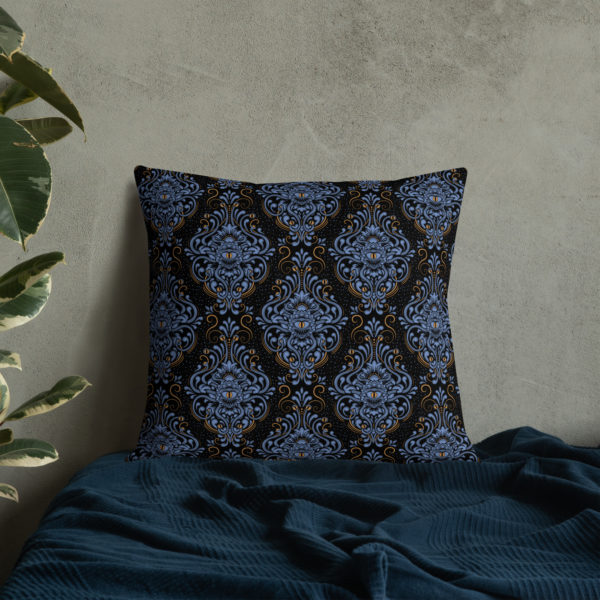 Blue Sphere of Eyes Premium Pillows - Image 2