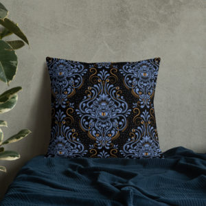 Blue Sphere of Eyes Premium Pillows