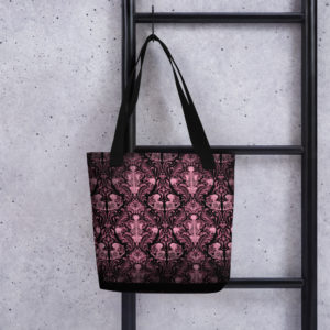 Pink Nameless Bones Tote bag