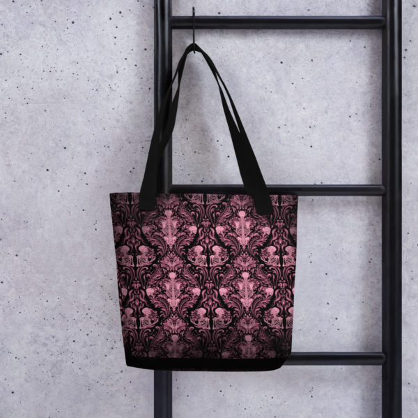 Pink Nameless Bones Tote bag