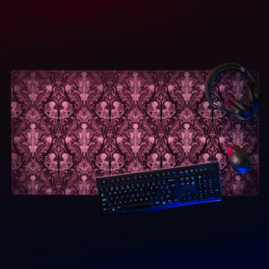 Pink Nameless Bones Desk Mat