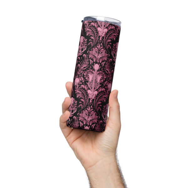 Pink Nameless Bones Stainless Steel Tumbler - Image 4