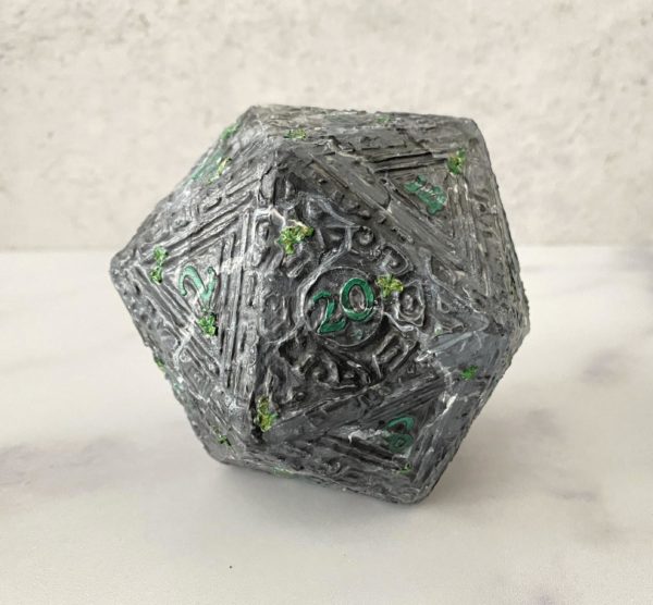 Eroded, Handmade d20 Die - Image 2