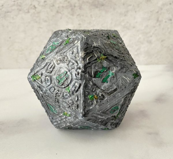 Eroded, Handmade d20 Die - Image 3