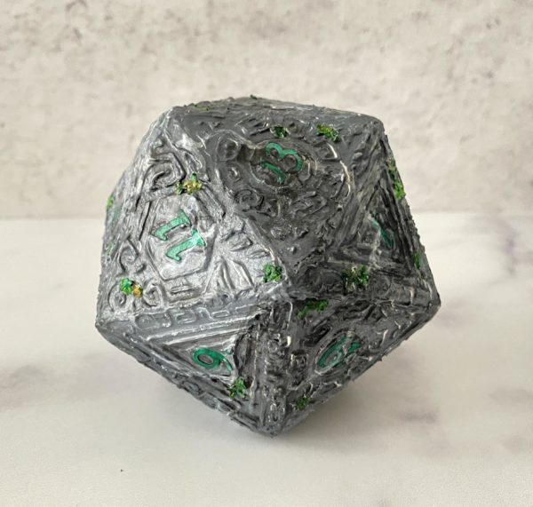 Eroded, Handmade d20 Die - Image 4