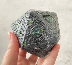 Eroded, Handmade d20 Die