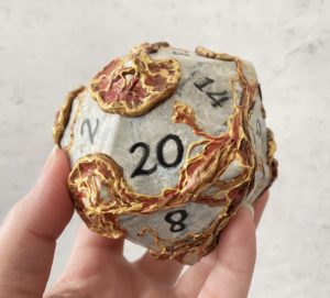 Infected, Handmade d20 Die