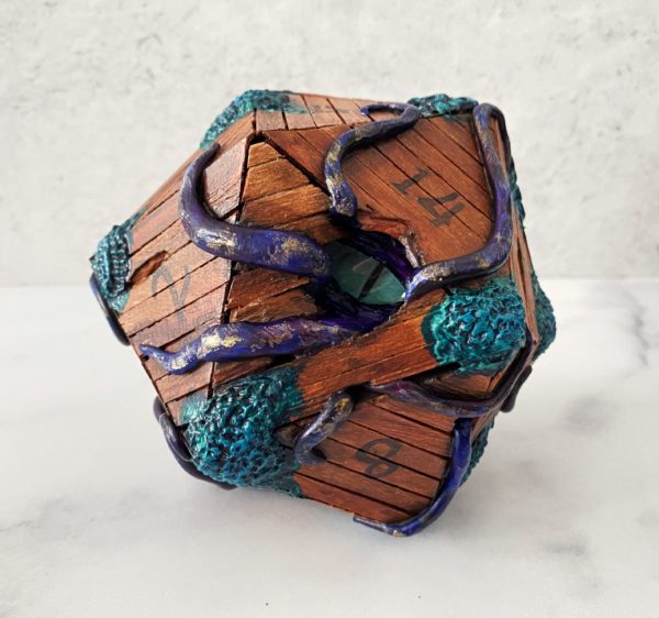 Shipwrecked, Handmade d20 Die - Image 2